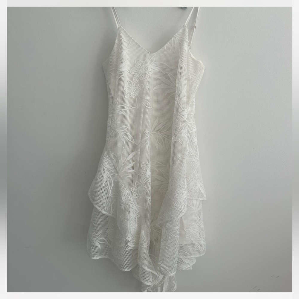 parker white lace dress